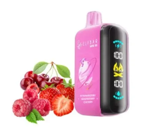 Elf Bar Raya D3 25000 Strawberry Raspberry Cherry 💖🍒 